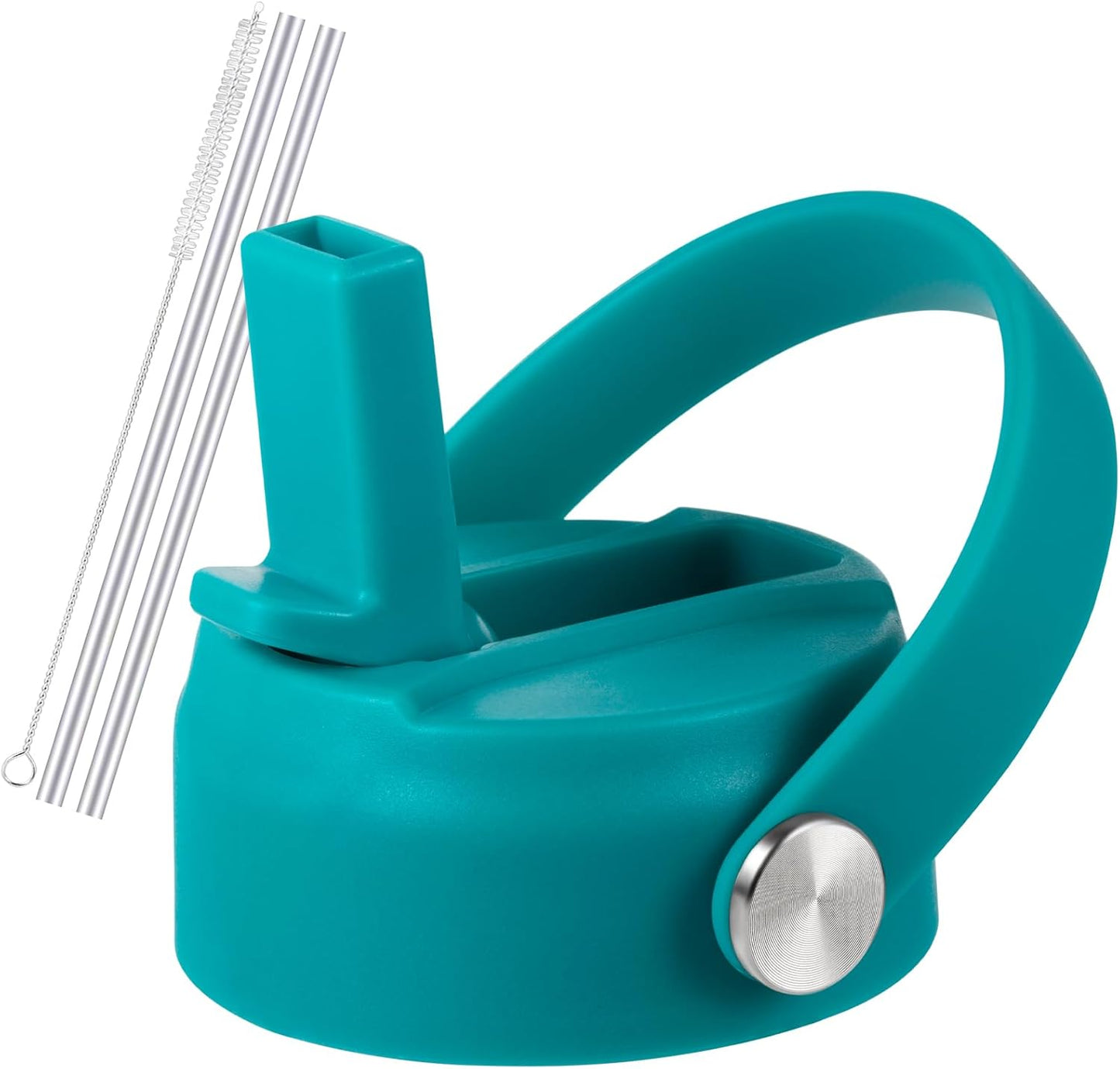 RRegeny Straw Lid for Hydro Flask Wide Mouth 32 40 oz, Lids with Flexible Handle compatible with HydroFlask, Replacement Sports Flex Cap Wide Mouth Top