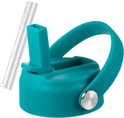 RRegeny Straw Lid for Hydro Flask Wide Mouth 32 40 oz, Lids with Flexible Handle compatible with HydroFlask, Replacement Sports Flex Cap Wide Mouth Top