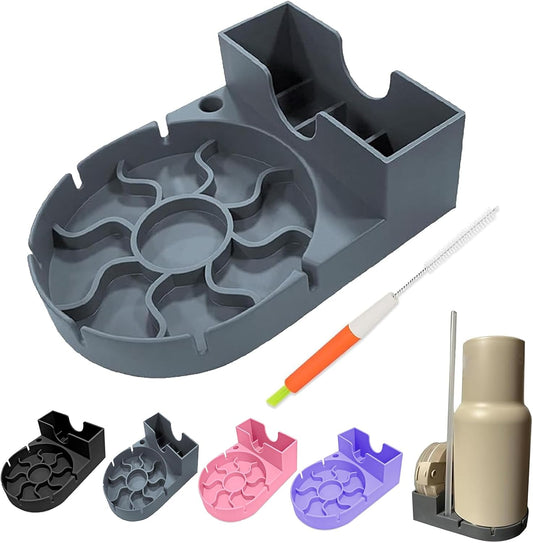 Water Bottle Drying Rack, Silicone Tumbler Drying Rack, Baby Bottle Dryer Holder, Cup Dryer for Stanley 20/30/40 oz, Mugs, Glasses
