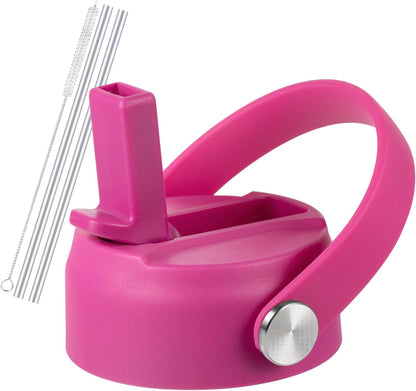 RRegeny Straw Lid for Hydro Flask Wide Mouth 32 40 oz, Lids with Flexible Handle compatible with HydroFlask, Replacement Sports Flex Cap Wide Mouth Top