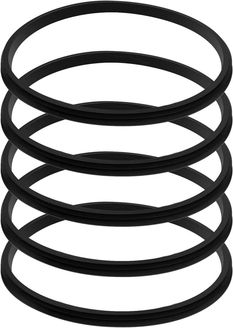 5 Pcs Black Replacement Lid Seal Gaskets,Rubber Seal Replacement Gasket for Lid forStainless Steel Insulated Tumbler Mugs (30oz)