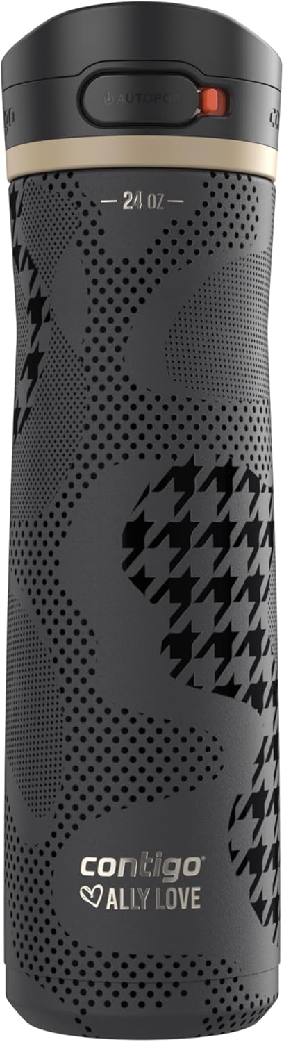 Contigo Jackson Chill 2.0, Vacuum-Insulated Stainless Steel Water Bottle with Secure Lid, Leak-Proof Travel Friendly, 20oz Capacity, Blueberry Color, Keeps Drinks Cold for 12 Hours