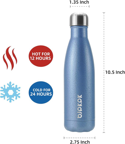BJPKPK Insulated Water Bottle 12oz Small Stainless Steel Water Bottles Reusable Metal Thermal Keep Cold and Hot,Dreamy Purple - Colors A