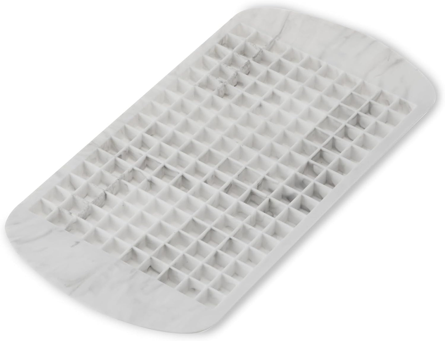 Host Ice Cube Tray, Makes Four 5-Inch Long Cubes, Durable Silicone Trays with Easy Release Design, Perfect for Water Bottles and Highball Glasses, Home Bar Accessories, Set of 1, Marble