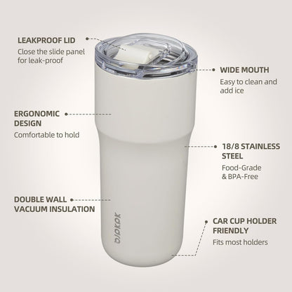 BJPKPK Insulated Tumbler,20oz Stainless Steel Tumbler with lid,Double Wall Travel Coffee Mug Thermal Cup,Keep Drinks Cold and Hot,Lavender