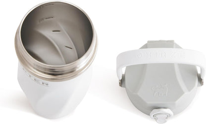 Earth Stone - 24oz Insulated Protein Shaker Bottle - Medical-Grade 316 Stainless Steel - Patent-Pending Clump-Free Design - Odor Proof & Leak-Proof Metal Blender Cup