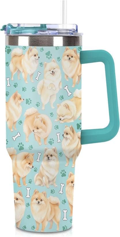 Beagle Gifts for Women Men, 40oz Stainless Steel Insulated Tumbler Travel Cup Mug, Funny and Unique Beagle Gifts for Dog Lover - Colors B