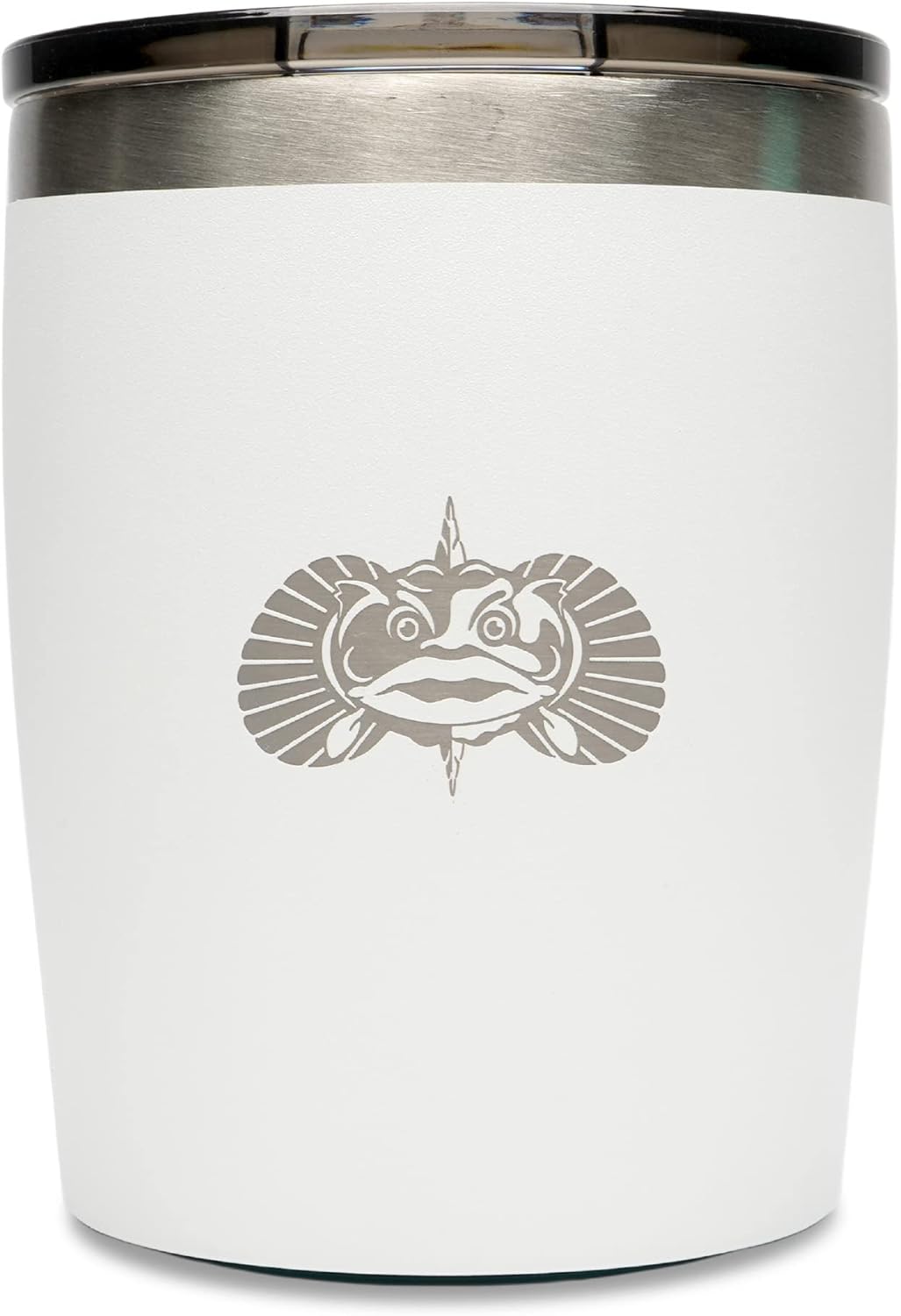 Toadfish Non-tipping 10oz Double Wall Insulated Stainless Steel Rocks Tumbler w/ East Slide Lid - Graphite