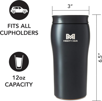 Mighty Mug | The Untippable Mug | Grips When Hit, Lifts for Sips | Insulated Stainless Steel Tumbler | Cupholder Friendly | Gifts for Women Men All | Leakproof | 6 Hour Hot / 24 Cold | 16oz | Teal