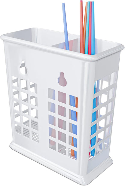 NATIKON Dishwasher Basket for Straw and Chopsticks Great for Drying, Washing and Storing also can be used as Stand for Forks, Knifes, Spoons and More Other Cutlery Utensils