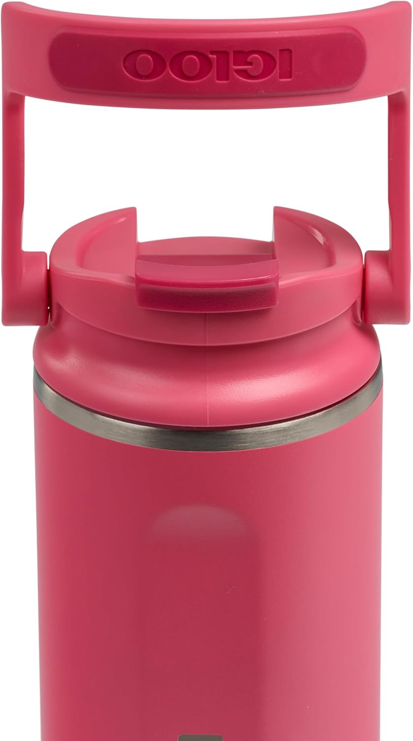 Igloo 20 oz Stainless Steel Tumbler | Sport Sipper Bottle | Thrift Pink