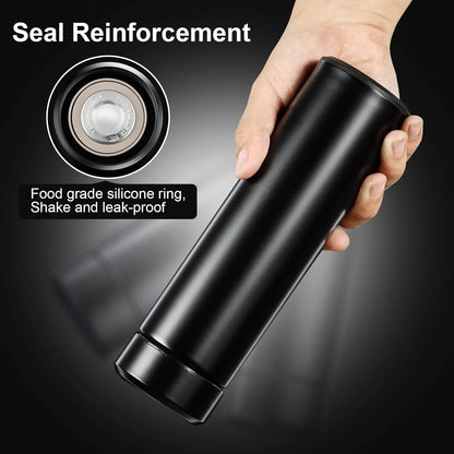 PARACITY Insulated Water Bottle,15 oz Stainless Steel Thermo, Double Wall Vacuum Water Bottle, Metal Water Bottle Keeps Hot for 12 Hrs, Cold for 24 Hrs, for Coffee, Drinks