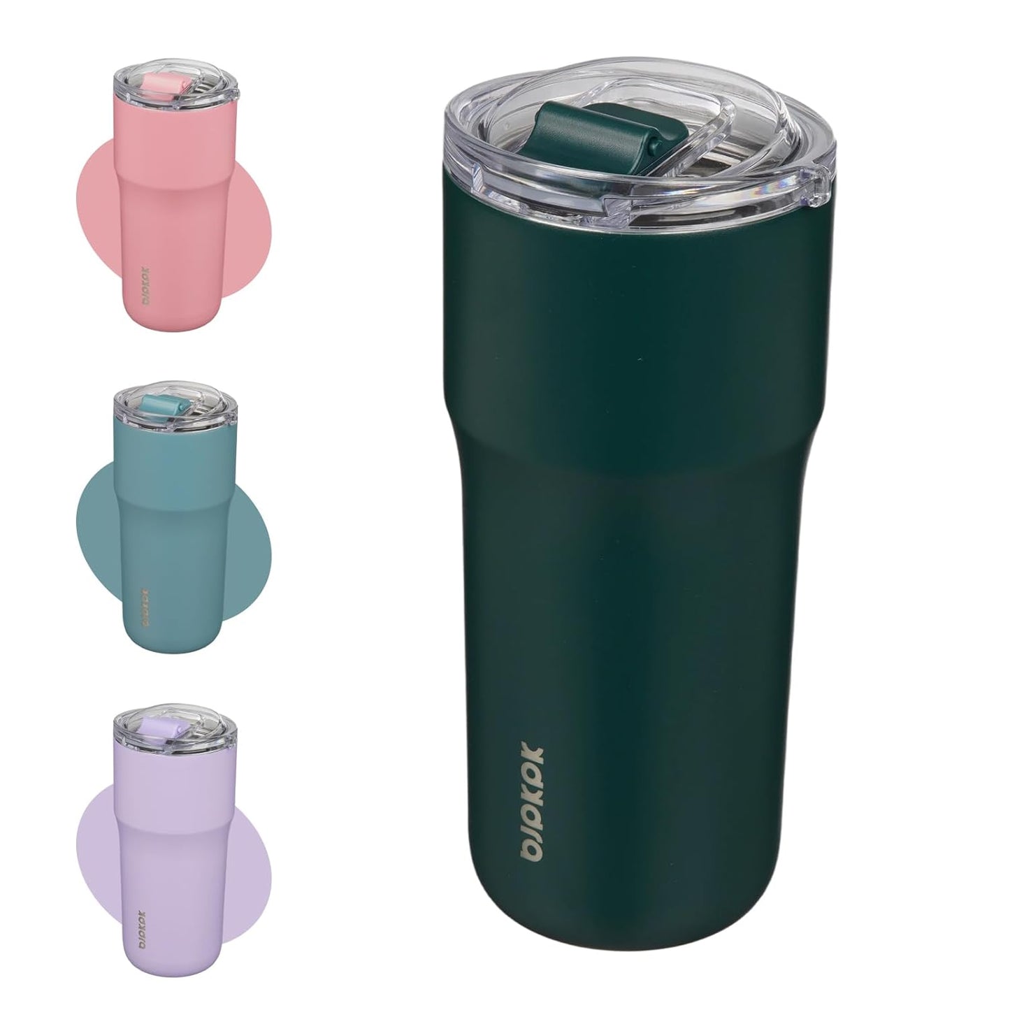 BJPKPK Insulated Tumbler,20oz Stainless Steel Tumbler with lid,Double Wall Travel Coffee Mug Thermal Cup,Keep Drinks Cold and Hot,Lavender