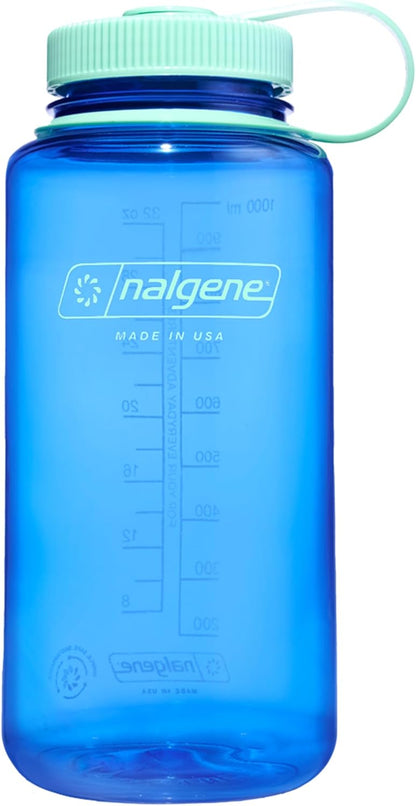 Nalgene 32 oz Wide Mouth Water Bottle | BPA-Free, Durable & Leak Proof, Lightweight Bottle for Hiking & Gym, Work & Travel