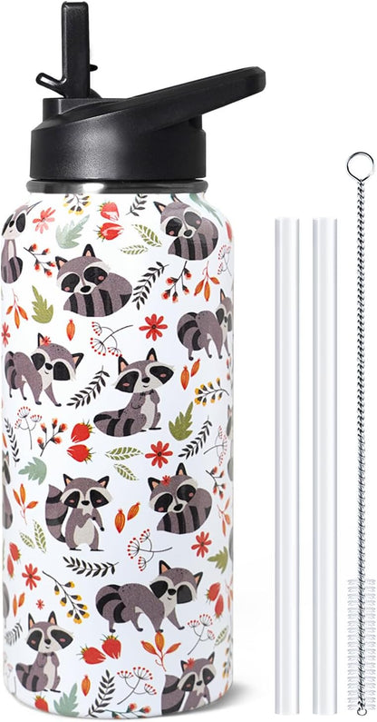 32 oz Pickleball Insulated Water Bottle with Straw - Pickleball Gym Hiking Sports Coffee Mug | Perfect Pickleball Gifts for Women, Pickleball Decor Accessories