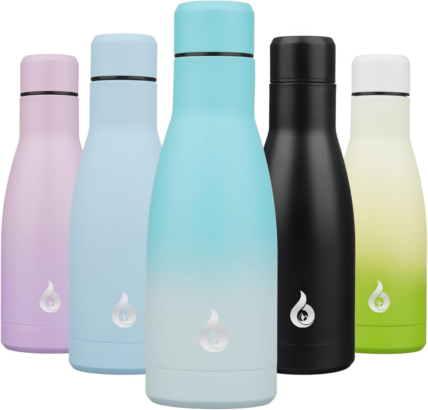 BJPKPK Insulated Water Bottle 12oz Small Stainless Steel Water Bottles Reusable Metal Thermal Keep Cold and Hot,Dreamy Purple - Colors B
