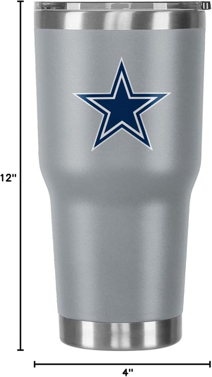 FOCO NFL Team Logo 30oz Insulated Stainless Steel Travel Mug Tumbler