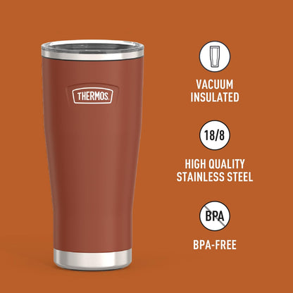 THERMOS ICON SERIES, Stainless Steel Tumbler with Slide Lock, 18 Ounce, Mystic Navy