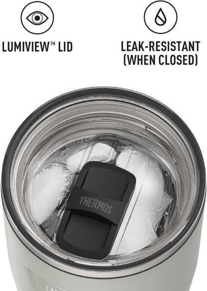 THERMOS ICON SERIES, Stainless Steel Tumbler with Slide Lock, 18 Ounce, Mystic Navy