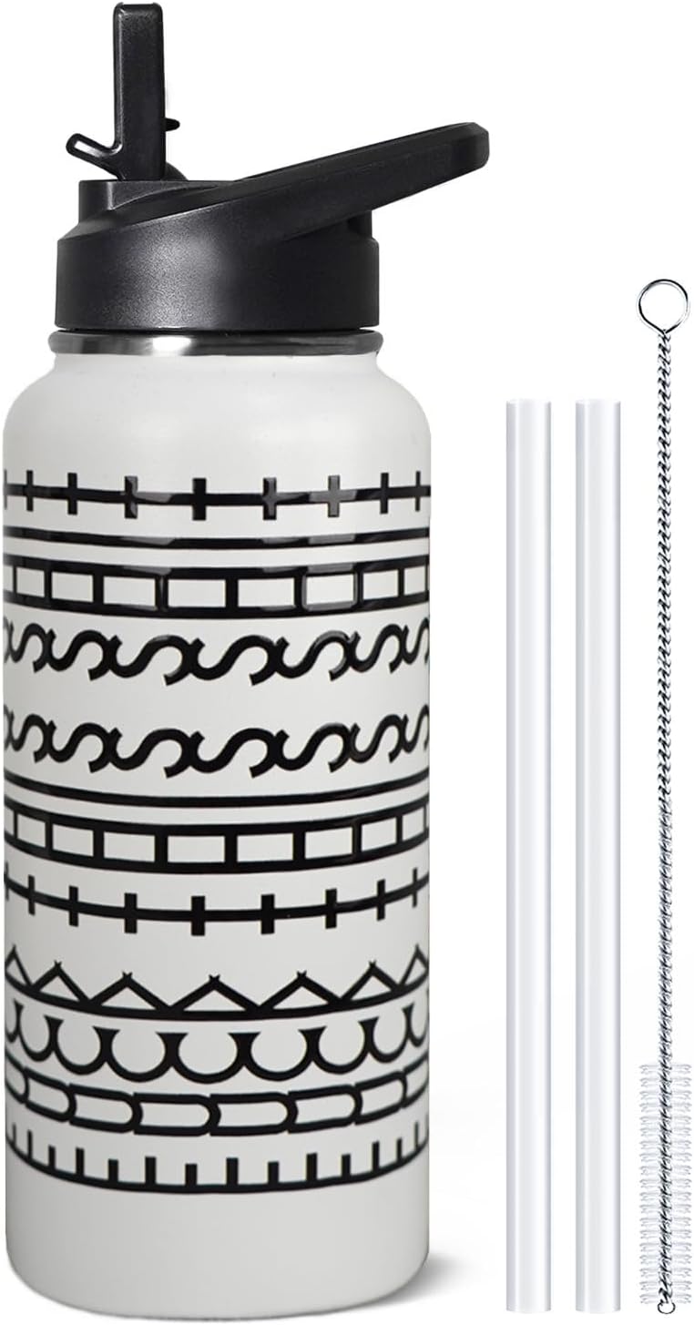 32 oz Pickleball Insulated Water Bottle with Straw - Pickleball Gym Hiking Sports Coffee Mug | Perfect Pickleball Gifts for Women, Pickleball Decor Accessories