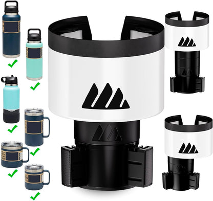 [Upgraded] Integral Ultimate Car Cup Holder Expander - Adjustable Base - Organizer & Expander for Vehicles - Compatible with Mugs, Yeti 14/24/36/46oz, Rambler, Hydro Flasks 32/40oz, 3.4"-4.0" Bottles