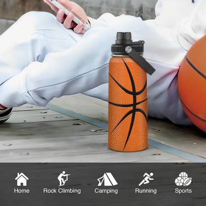 SANDJEST Gym Insulated Engraved Stainless Steel Water Bottle 32oz, Vacuum Chug Lid Travel Tumbler For Men Friends Dad Gymer Trainer, Gym Mode on, Birthday Christmas Father's Day