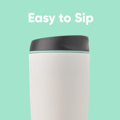 Owala SmoothSip Insulated Stainless Steel Coffee Tumbler, Reusable Iced Coffee Cup, Hot Coffee Travel Mug, BPA Free, 20 oz, Pink (Watermelon Breeze)