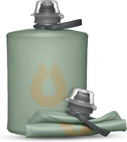 HydraPak Stow Collapsible Water Bottle – 350ml, 500ml, 1L – Ultralight, Leak-Proof, BPA-Free, Filter Compatible Travel & Hiking Flask