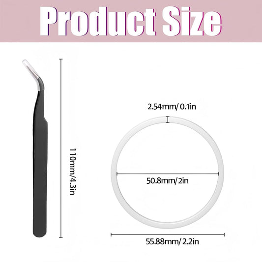 8 Pcs Replacement Gasket for Hydro Flask Wide Mouth Flip Lid Cap, for Hydro Gaskets Seals, Silicone Gasket O Ring for Water Bottle Lid, Rubber Seal Stoppers for Hydroflask Gasket Seal Rings+Tweezer