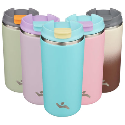 Konokyo Tumbler with Lid, 16 oz Travel Coffee Mug Double Wall Vacuum Stainless Steel Thermal Metal Cup Insulated Water Bottle,Navy Blue