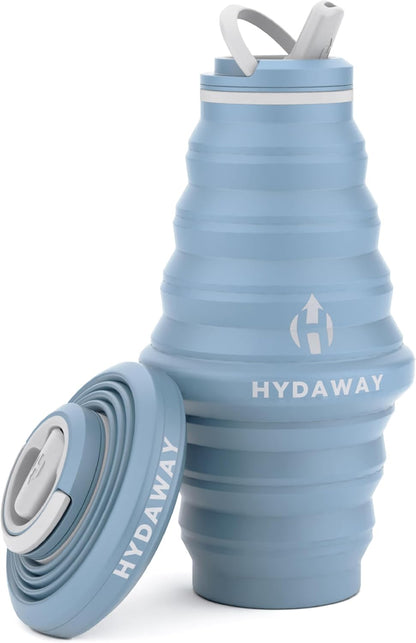 HYDAWAY 25oz Collapsible Travel Water Bottle - BPA-Free, Leakproof, Lightweight, Space-Saving - Perfect for Hiking, Travel, and All-Day Hydration