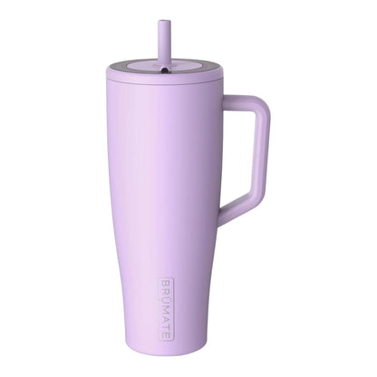 BrüMate Era 40 oz Tumbler with Handle & Straw | 100% Leakproof Insulated Water Bottle Tumbler with Lid & Flexible SoftSip Straw | Made of Stainless Steel | Cup Holder Friendly | 40oz (Nightfall Blue)