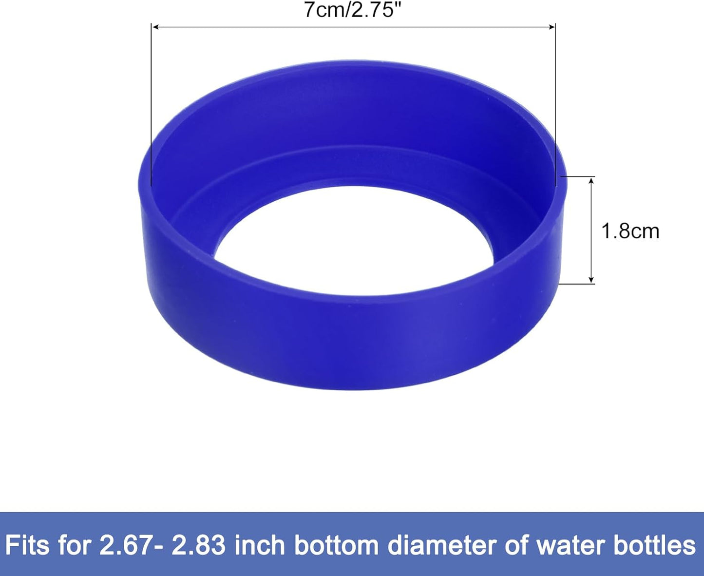 uxcell Water Bottle Boot, Protective Silicone Boot Sleeve Non Slip Bottom Cover Bumper for Water Bottles Mug Tumbler