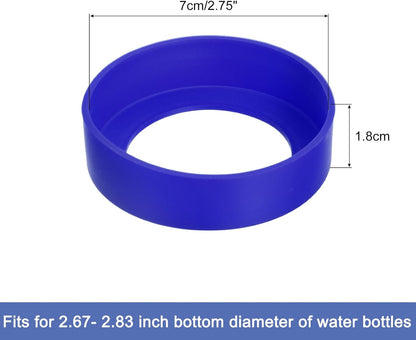 uxcell Water Bottle Boot, Protective Silicone Boot Sleeve Non Slip Bottom Cover Bumper for Water Bottles Mug Tumbler