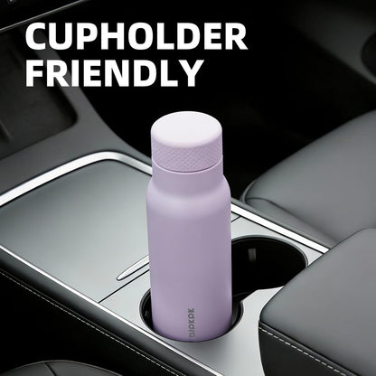 BJPKPK Stainless Steel Water Bottle,21oz insulated Reusable Bottle,Leakproof Metal Thermal Flask Double Wall,Keep Drinks Cold and Hot,Mint Green