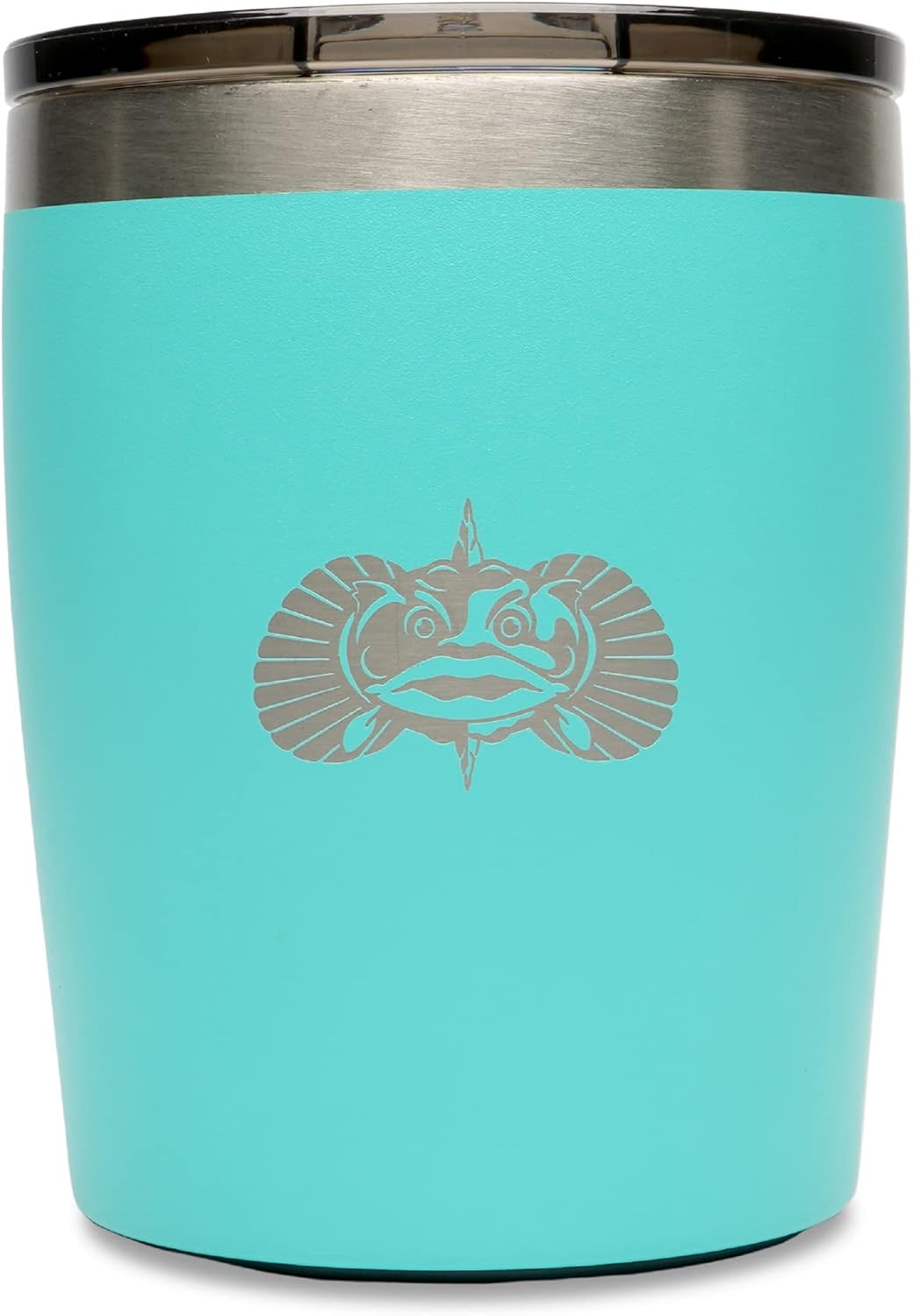 Toadfish Non-tipping 10oz Double Wall Insulated Stainless Steel Rocks Tumbler w/ East Slide Lid - Graphite