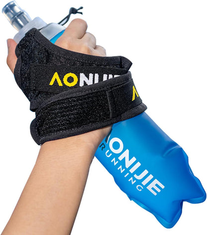 Azarxis TPU Soft Flask Collapsible Water Bottle Running Folding Gel Water Reservoir Handheld for Hydration Pack Hiking Cycling Climbing Jogging Marathon Trail Race
