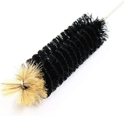 Long Bottle Brush, 17 in Bendable Cleaner Brushes for Cleaning Neck Beer Bottles, Wine, Baby Bottles, Water Bottles, Tumblers, Flask, Bird Feeder, Vase, Pipes and Brewing Supplies Black/1Pack