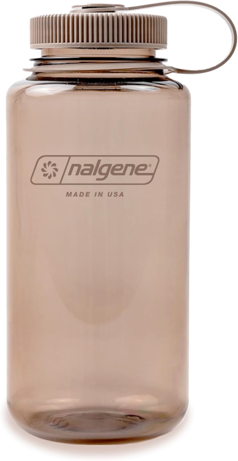 Nalgene 32 oz Wide Mouth Water Bottle | BPA-Free, Durable & Leak Proof, Lightweight Bottle for Hiking & Gym, Work & Travel