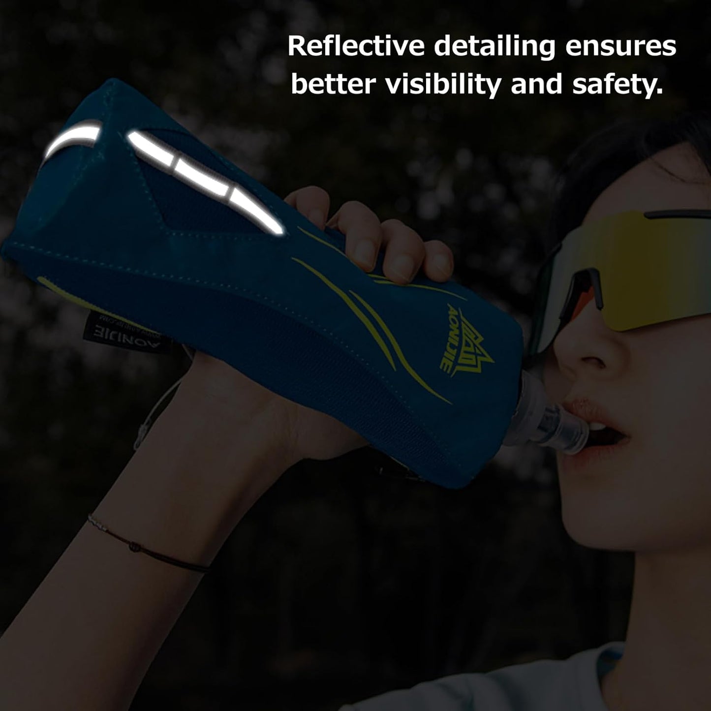 Azarxis TPU Soft Flask Collapsible Water Bottles BPA-Free 250ml 350ml 500ml for Hydration Vest Pack Running Hiking Cycling Climbing