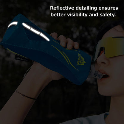 Azarxis TPU Soft Flask Collapsible Water Bottles BPA-Free 250ml 350ml 500ml for Hydration Vest Pack Running Hiking Cycling Climbing