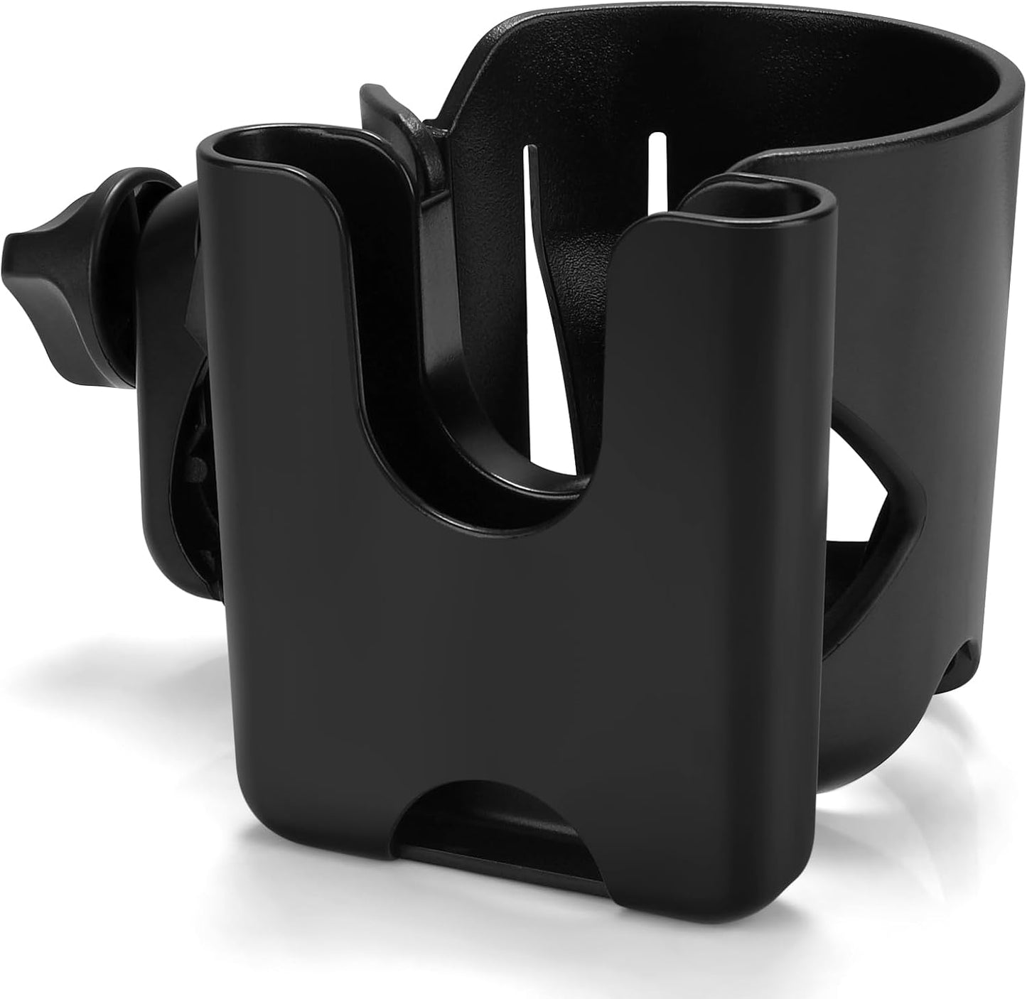 Accmor Stroller Cup Holder, Universal Cup Holder for Walker Wheelchair Bike, 360° Rotatable Stroller Cup Holder Attachment Accessories for Walker, Wheelchair, Scooter