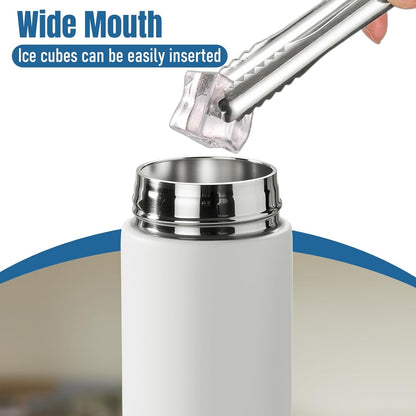 PARACITY Insulated Water Bottle,15 oz Stainless Steel Thermo, Double Wall Vacuum Water Bottle, Metal Water Bottle Keeps Hot for 12 Hrs, Cold for 24 Hrs, for Coffee, Drinks