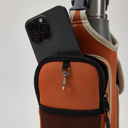 VAKAER Magnetic Gym Bag, Water Bottle Carrier Holder with Phone Pocket & Adjustable Strap,10 Ultra-Strong Magnets Stick to Fitness equipment, Workout Accessories Pouch for Women & Men