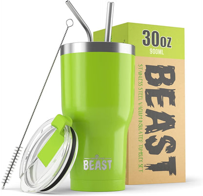 Beast 10 oz Tumbler Stainless Steel Vacuum Insulated Coffee Ice Cup Double Wall Travel Flask (Arctic White)