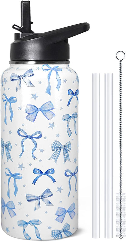 32 oz Pickleball Insulated Water Bottle with Straw - Pickleball Gym Hiking Sports Coffee Mug | Perfect Pickleball Gifts for Women, Pickleball Decor Accessories