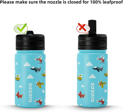 BJPKPK Insulated Water Bottles with Straw Lid, 40oz Stainless Steel Water Bottles with 3 Lids, BPA Free Leakproof Thermo, Tumblers, Cups for Sports, Gym- Midnight - Colors A