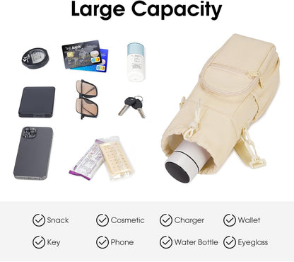sportsnew Water Bottle Holder 40oz Crossbody Insulated Cup Sleeve Water Bottle Carrier Sling Bag with Phone Pocket, Walking