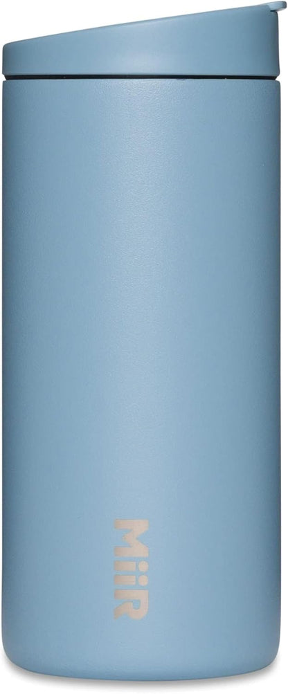 MiiR Flip Traveler 16oz - Double-Wall Vacuum Insulated with Flip Lid, BPA-Free Stainless Steel Construction, Insulated Tumbler for Hot or Cold Drinks