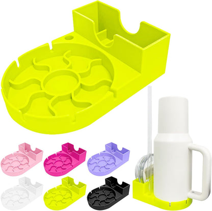 WORBSS Silicone Drying Rack for Stanley Cup 20 30 40oz Tumbler & Hydro Flask & Simple Modern Trek, Drain Rack Accessories for Water Bottles Tumblers Cups Mugs Glasses ,or Straw and Cup Lid
